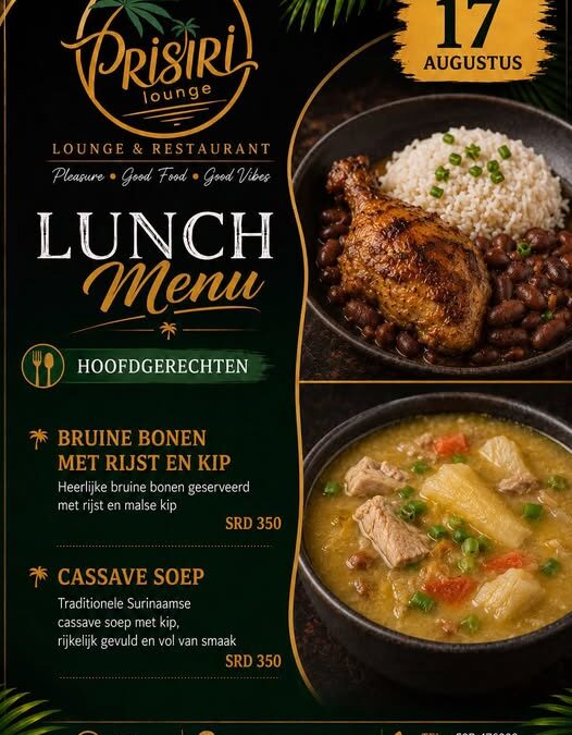 Monday Surinamese Lunch at Prisiri